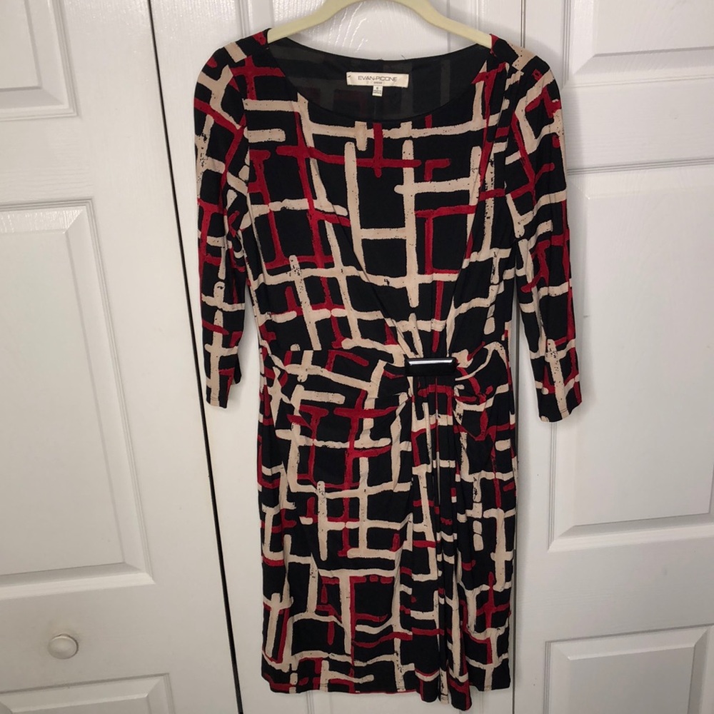 Evan-Picone Ruched Dress